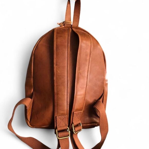 RARE Rawlings Red Label Genuine Leather Backpack Brown Red Stitch NEW
